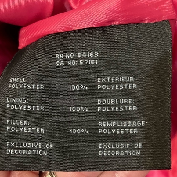 Marc New York Andrew Marc Fuscia Zip Up Quilted Puffer Vest Women’s Size Small - Picture 4 of 5